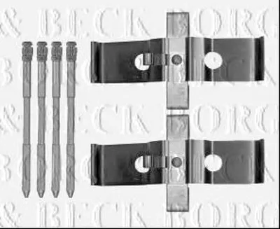 Комплектующие, колодки дискового тормоза BORG & BECK купить