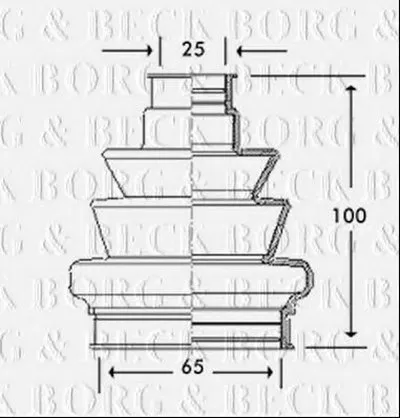 Пыльник, приводной вал BORG & BECK купить