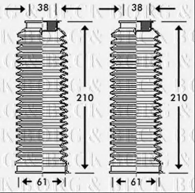 Пыльник, рулевое управление BORG & BECK купить