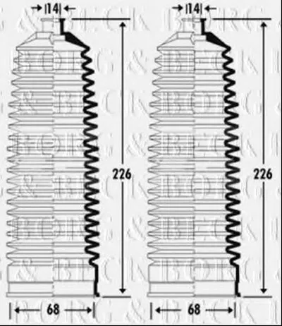 Пыльник, рулевое управление BORG & BECK купить