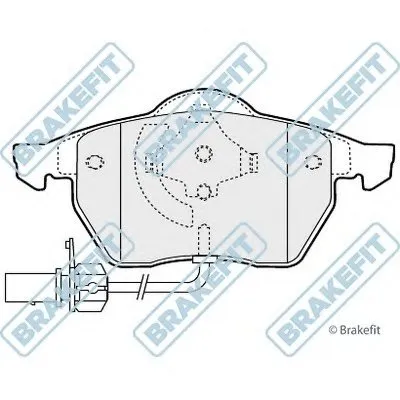 Комплект тормозных колодок, дисковый тормоз Brake Fit APEC braking купить