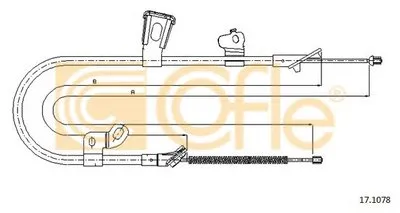 Трос, стояночная тормозная система COFLE купить