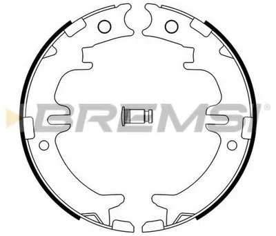 Комплект тормозных колодок, стояночная тормозная система BREMSI купить