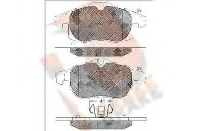 Комплект тормозных колодок, дисковый тормоз R BRAKE купить