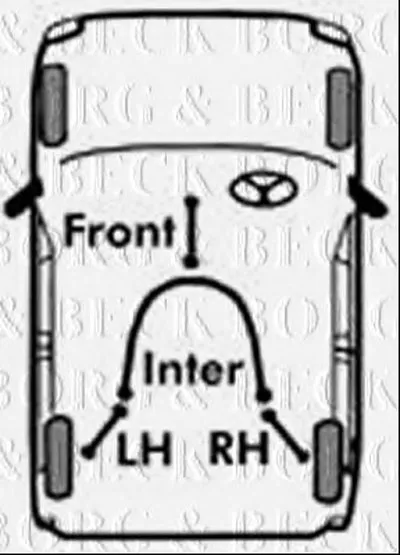 Трос, стояночная тормозная система BORG & BECK купить