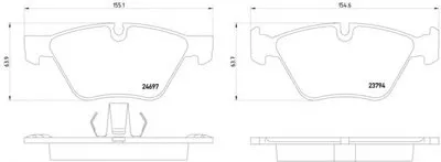 Комплект тормозных колодок, дисковый тормоз HELLA купить