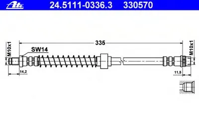 Тормозной шланг ATE купить