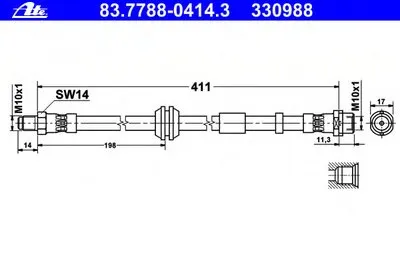 Тормозной шланг ATE купить