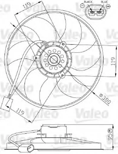 Вентилятор, охлаждение двигателя VALEO купить