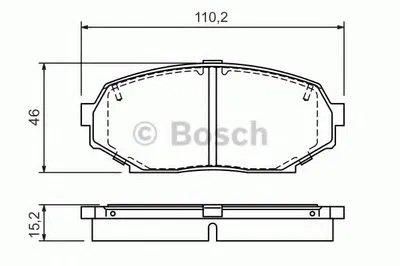 Комплект тормозных колодок, дисковый тормоз BOSCH купить