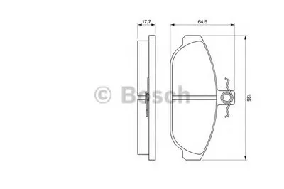 Комплект тормозных колодок, дисковый тормоз BOSCH купить