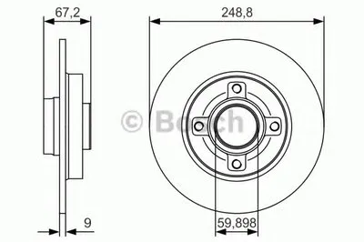 Тормозной диск BOSCH купить