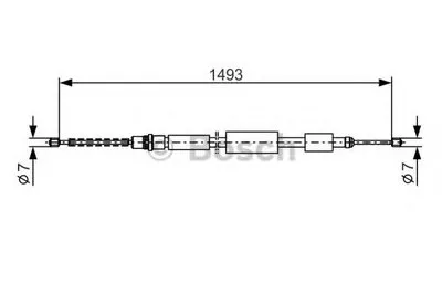 Трос, стояночная тормозная система BOSCH купить