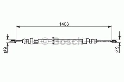 Трос, стояночная тормозная система BOSCH купить