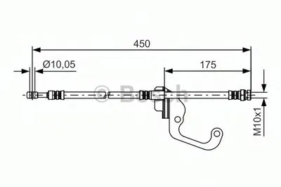 Тормозной шланг BOSCH купить