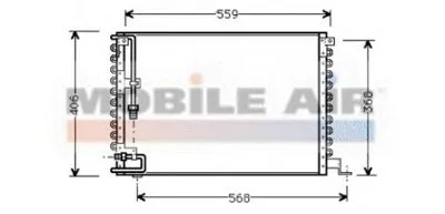Конденсатор, кондиционер VAN WEZEL купить