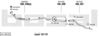 Система выпуска ОГ BOSAL купить