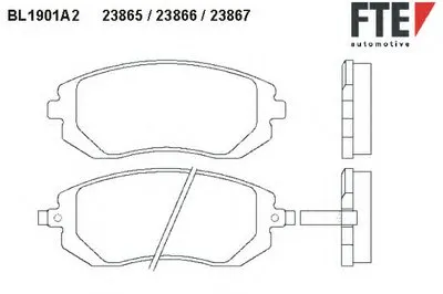 Комплект тормозных колодок, дисковый тормоз FTE купить