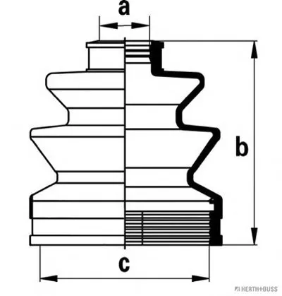 Комплект пылника, приводной вал HERTH+BUSS JAKOPARTS купить