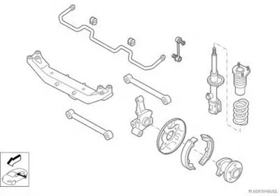 Рулевое управление; Подвеска колеса HERTH+BUSS JAKOPARTS купить