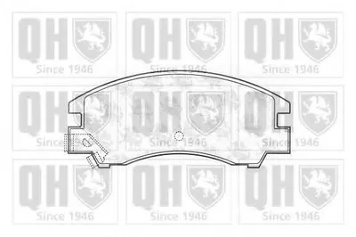 Комплект тормозных колодок, дисковый тормоз QUINTON HAZELL купить