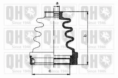 Комплект пылника, приводной вал QUINTON HAZELL купить