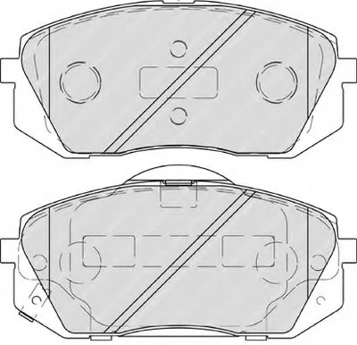 Комплект тормозных колодок, дисковый тормоз PREMIER FERODO купить