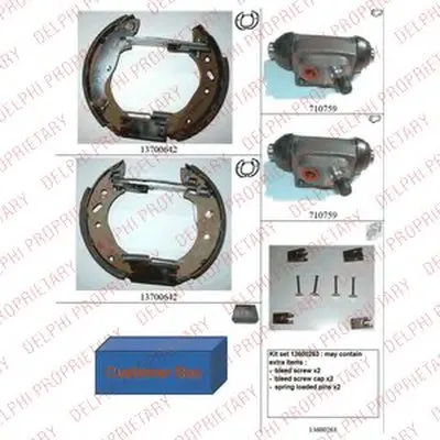 Комплект тормозных колодок DELPHI купить