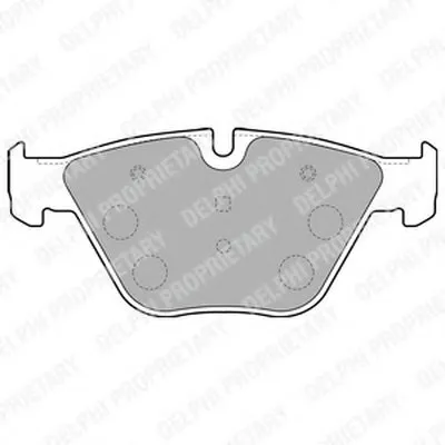 Комплект тормозных колодок, дисковый тормоз DELPHI купить