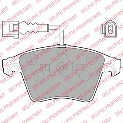Комплект тормозных колодок, дисковый тормоз DELPHI купить