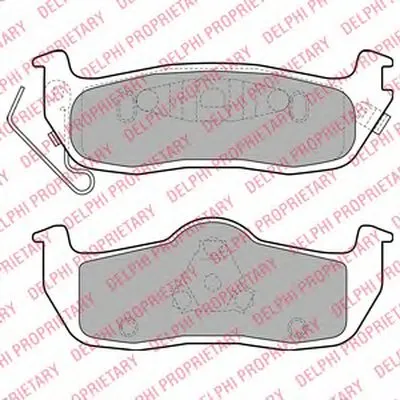 Комплект тормозных колодок, дисковый тормоз DELPHI купить