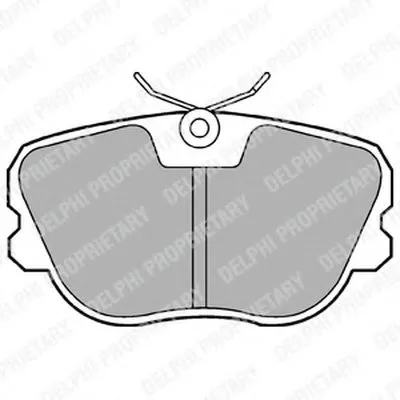 Комплект тормозных колодок, дисковый тормоз DELPHI купить