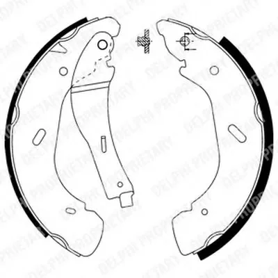 Комплект тормозных колодок DELPHI купить