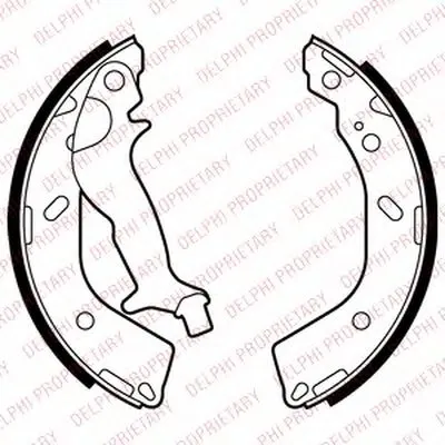 Комплект тормозных колодок DELPHI купить