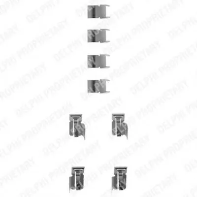 Комплектующие, колодки дискового тормоза DELPHI купить