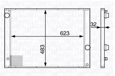 Радиатор, охлаждение двигателя MAGNETI MARELLI купить