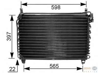 Конденсатор, кондиционер BEHR HELLA SERVICE купить