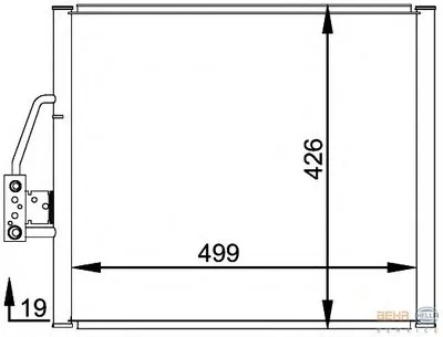 Конденсатор, кондиционер BEHR HELLA SERVICE купить