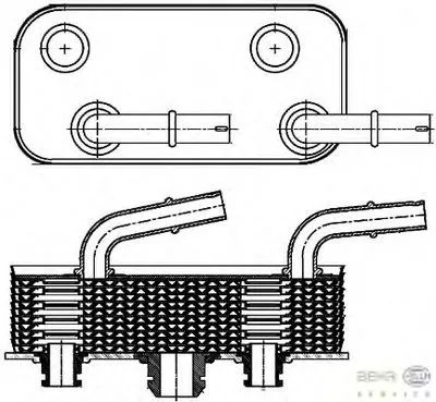 Масляный радиатор, автоматическая коробка передач BEHR HELLA SERVICE купить