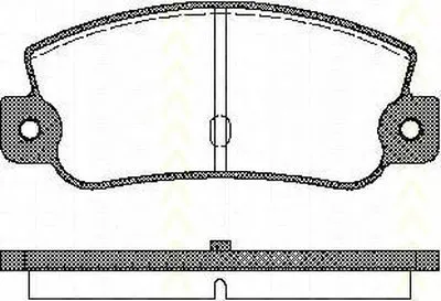 Комплект тормозных колодок, дисковый тормоз TRISCAN купить