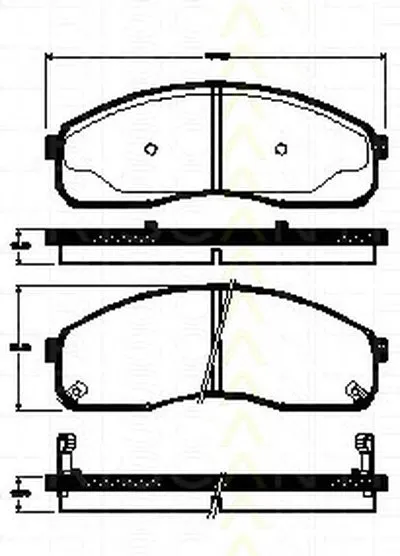 Комплект тормозных колодок, дисковый тормоз TRISCAN купить
