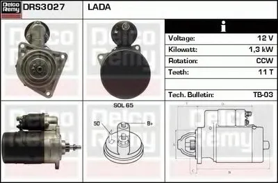 Стартер Remanufactured REMY (Light Duty) DELCO REMY купить