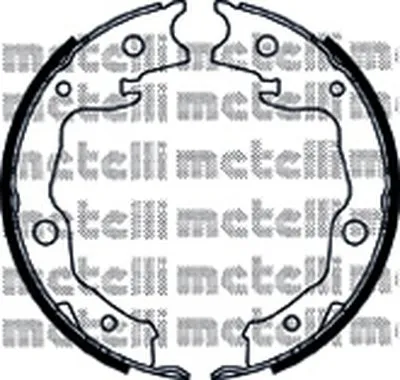 Комплект тормозных колодок, стояночная тормозная система METELLI купить