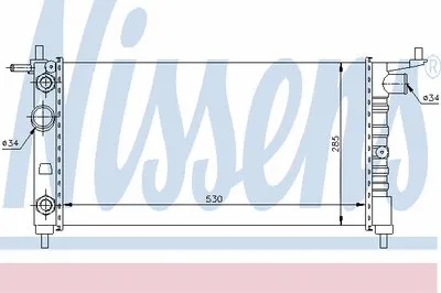 Радиатор, охлаждение двигателя NISSENS купить