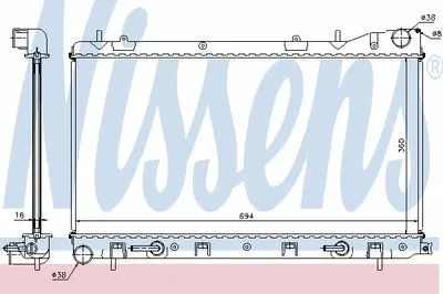 Радиатор, охлаждение двигателя NISSENS купить
