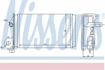 Теплообменник, отопление салона NISSENS купить