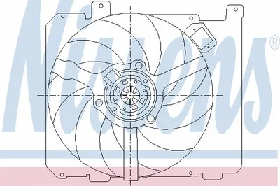 Вентилятор, охлаждение двигателя NISSENS купить