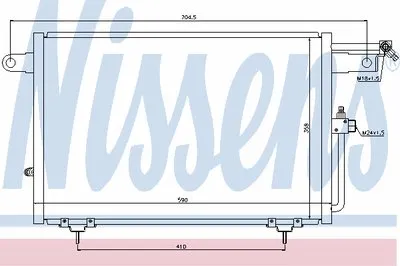 Конденсатор, кондиционер NISSENS купить