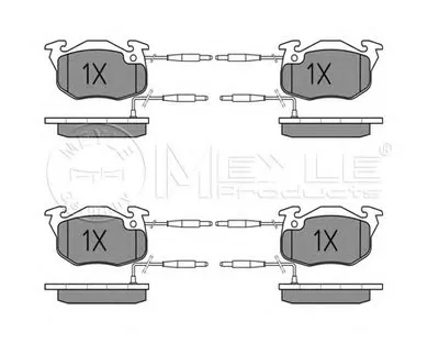 Комплект тормозных колодок, дисковый тормоз MEYLE купить