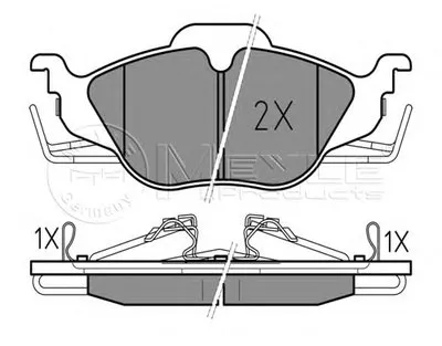 Комплект тормозных колодок, дисковый тормоз MEYLE купить